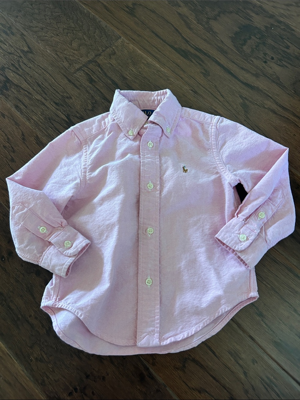 Polo Ralph Lauren Light Pink Button-Down Oxford Kids Shirt